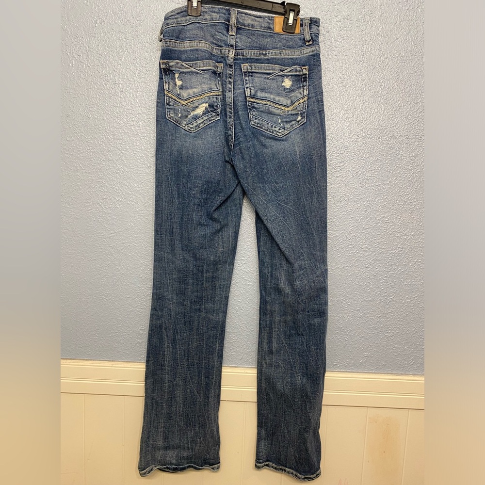 Buckle Boot Cut Jeans Very Stretchy